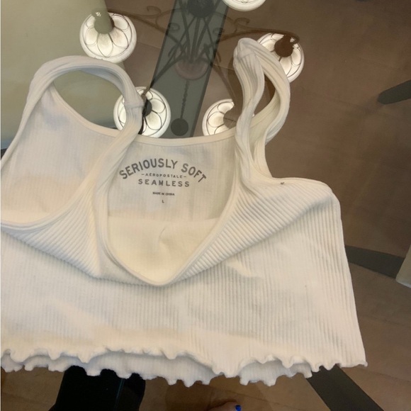 Aeropostale Seriously Soft White Tank Top - Picture 1 of 3